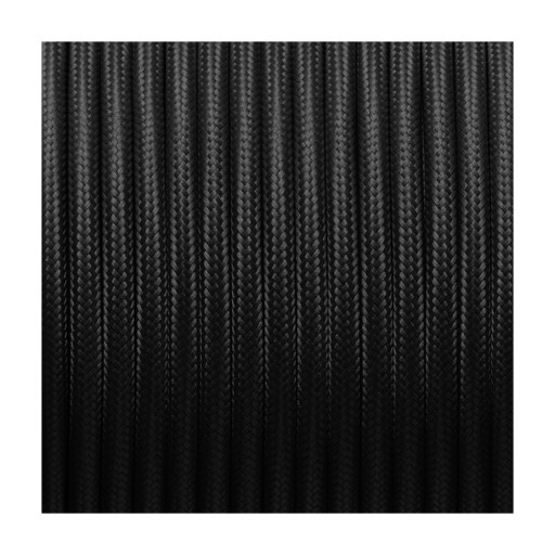 Pachet 2m Cablu Textil Negru 3x0,75