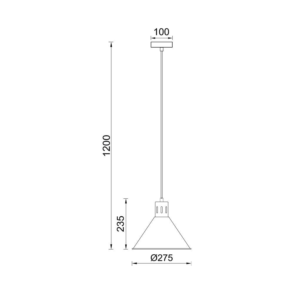 Pendul Braytron BR-BV05-00029, 1xE27, negru+auriu