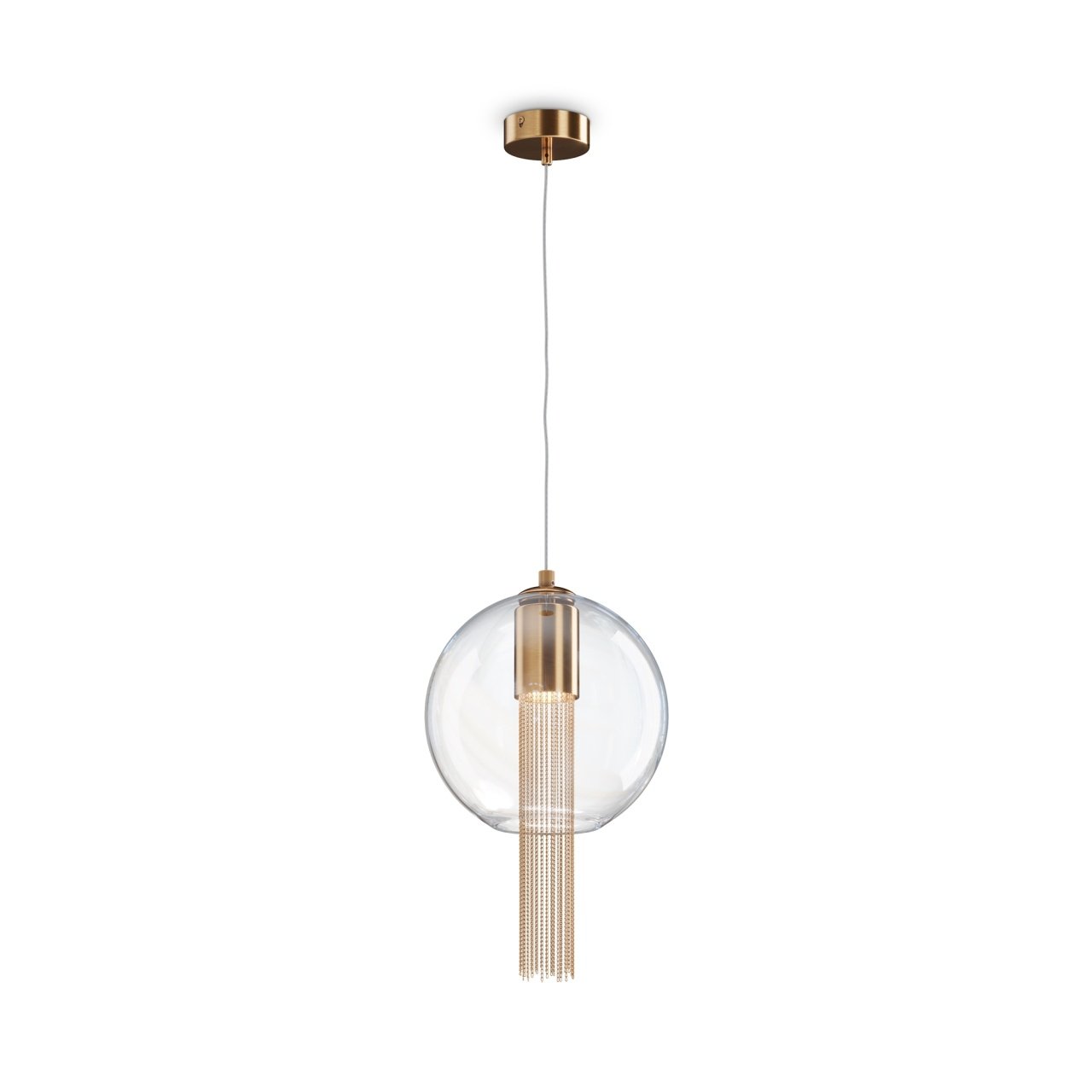 Pendul Flusso P095PL-01BZ1, 1xGU10, bronz+transparent, IP20, Maytoni