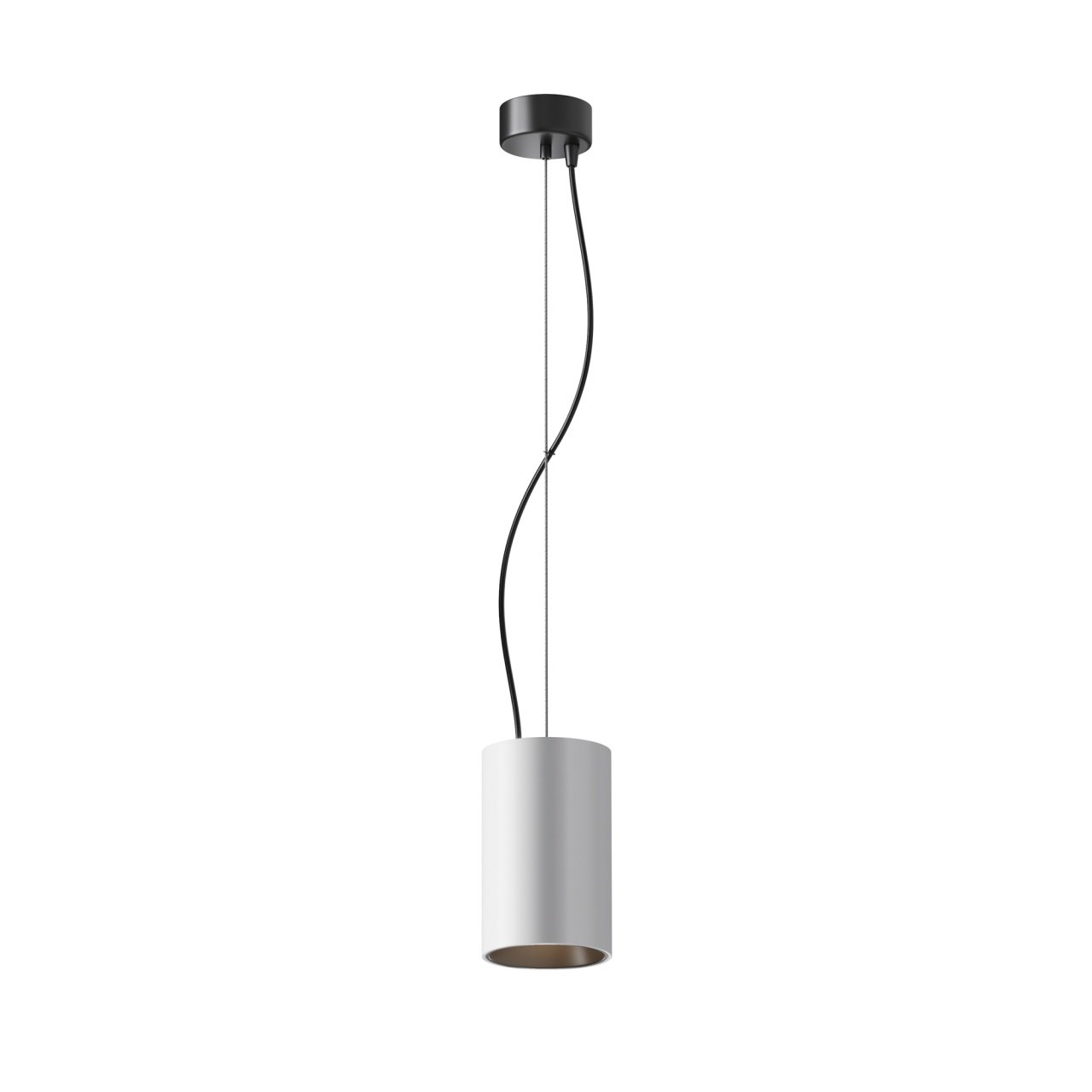 Pendul LED Efir P089PL-25W3K-W, 25W, 2180lm, lumina calda, IP20, alb+negru, Maytoni