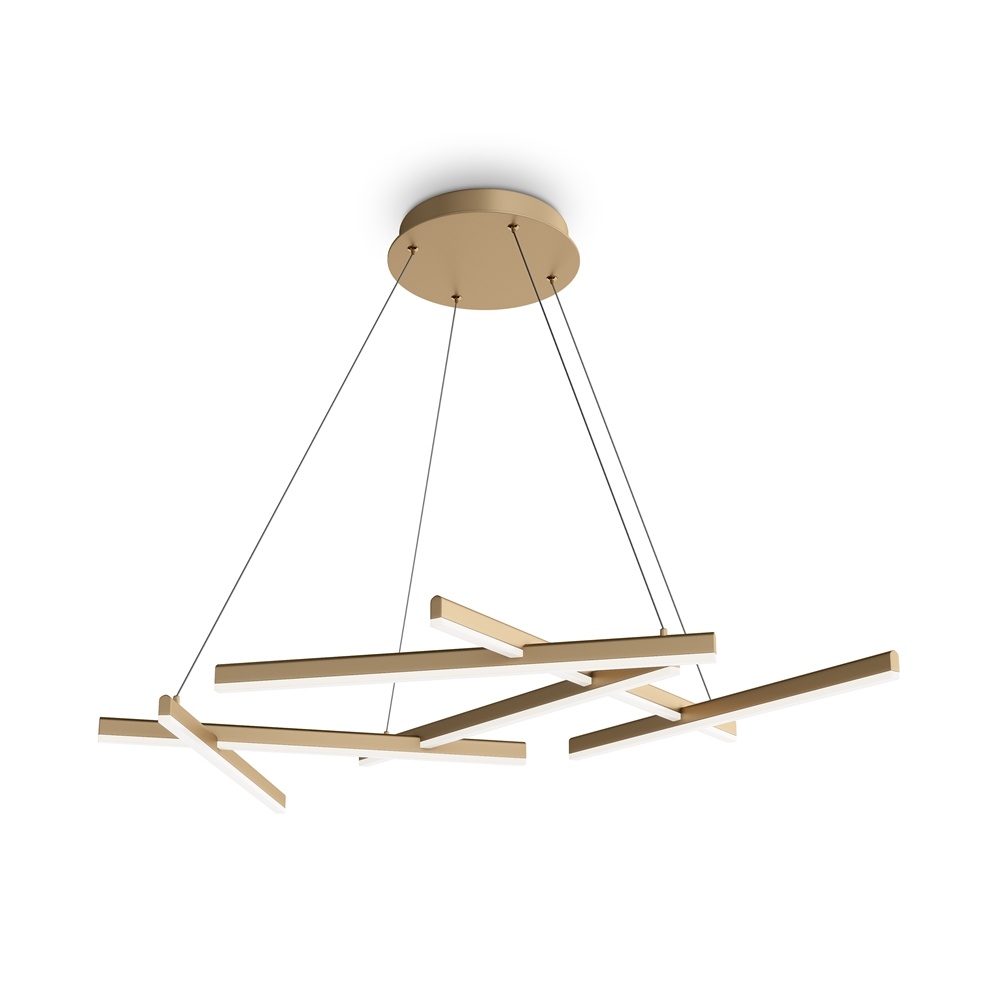 Pendul Line, 75W, lumina neutra (4000K), auriu, Maytoni - imagine 2