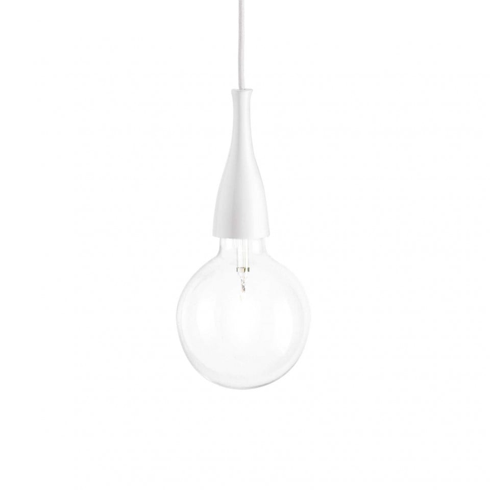 Pendul Minimal 009360, 1xE27, alb, IP20, Ideal Lux