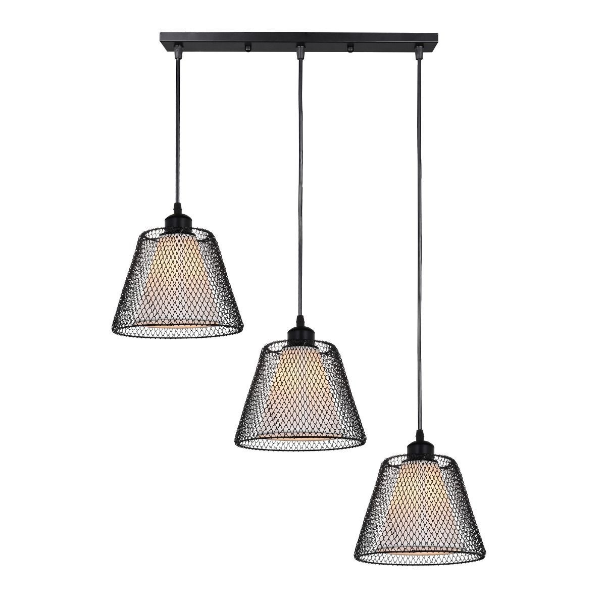 Pendul Novos SP3, 3xE27, negru, Klausen