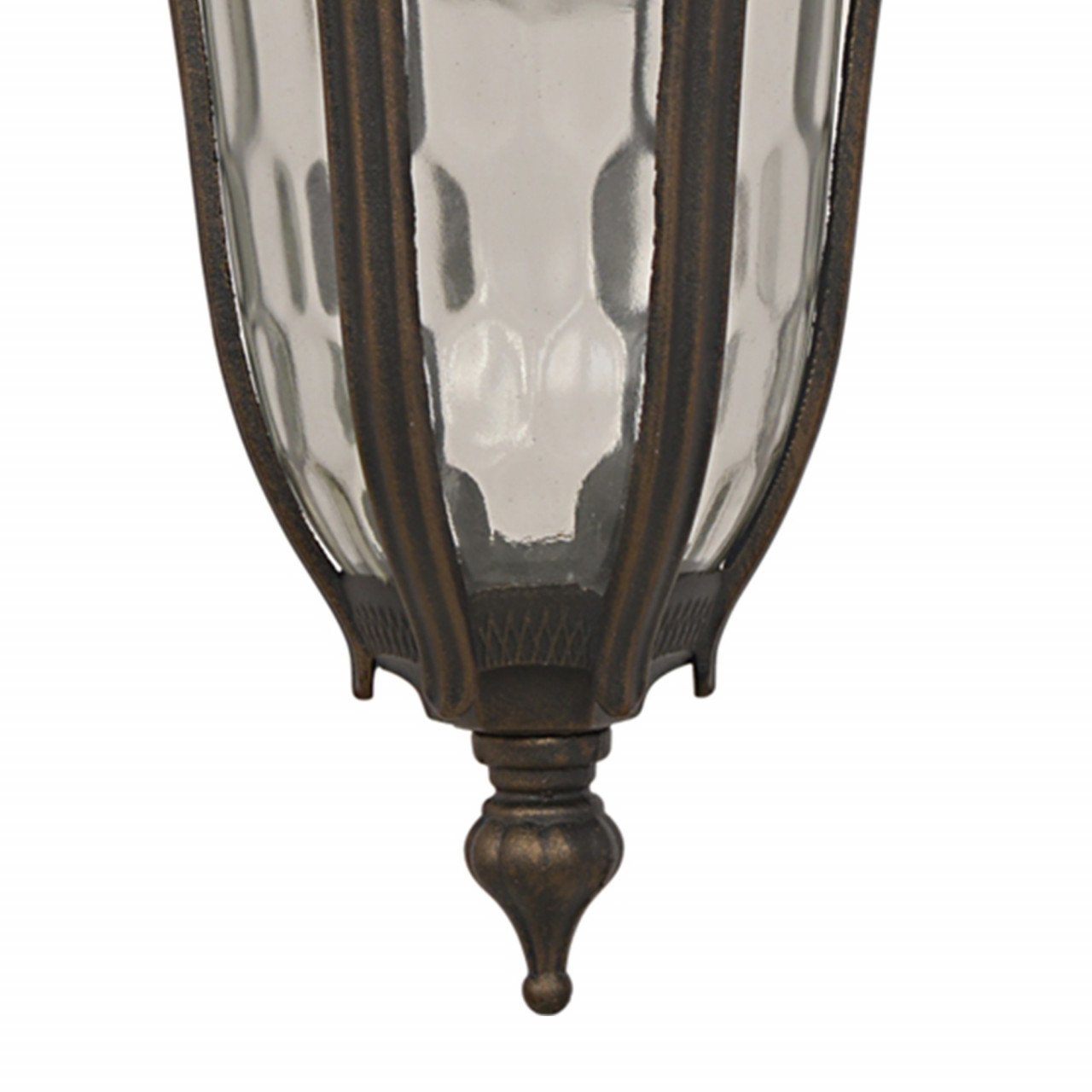 Pendul pentru exterior Baltimore, 1 bec, dulie E27, bronz, transparent, metal, sticla, Klausen - 1 | YEO