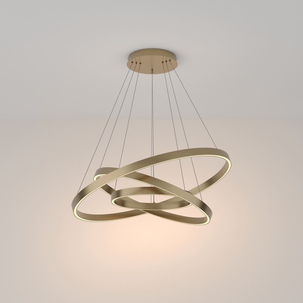 Pendul Rim, 115W, lumina calda (3000K), alama, Maytoni - imagine 2