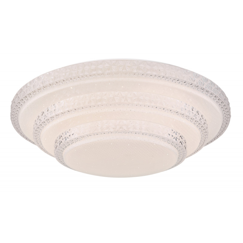 Plafoniera LED 48005FSH-30, cu telecomandă, 30W, 2300lm, lumina calda+neutra+rece, IP20, alba, Globo Lighting