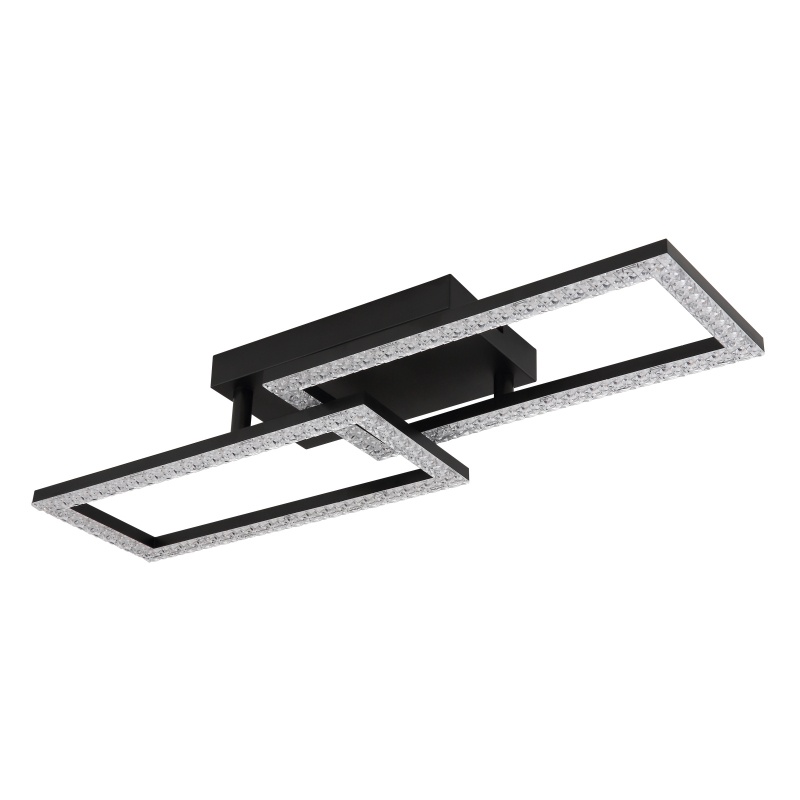 Plafoniera LED 67328-20, 20W, 1480lm, lumina calda, IP20, neagra, Globo - imagine 7
