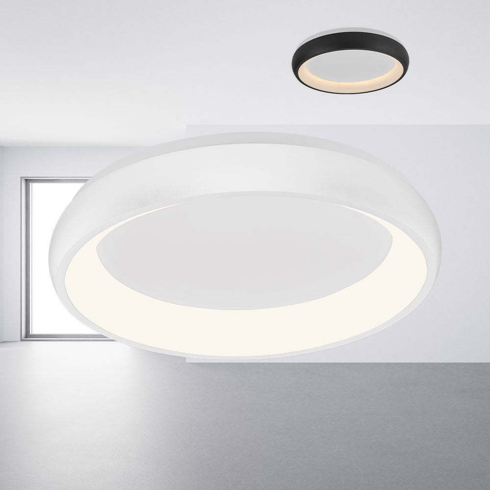 Plafoniera LED Bella BH17-02380, rotunda, 36W, 4260lm, lumina calda+neutra+rece, IP20, alba, Braytron - 1 | YEO