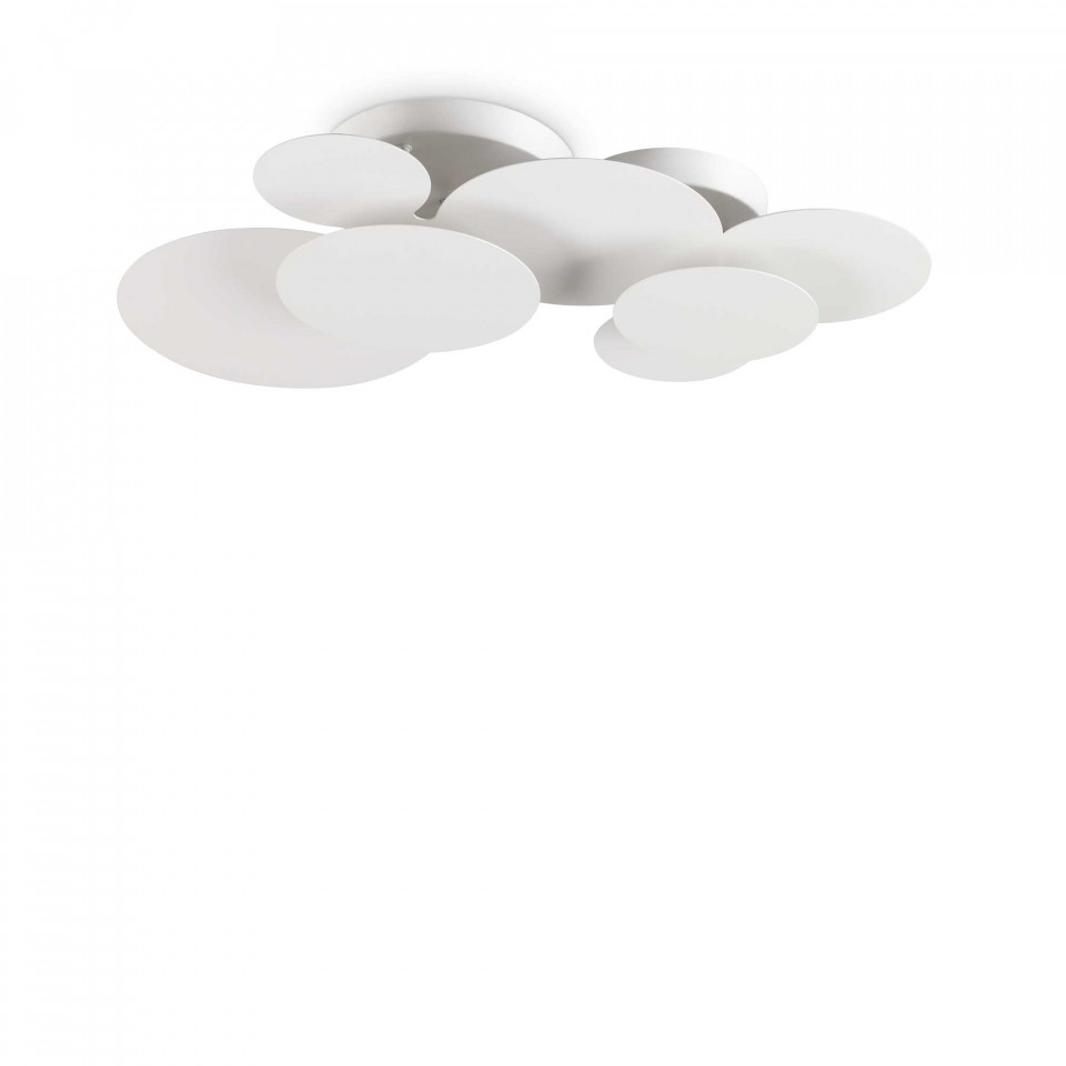 Plafoniera LED Cloud 285207, 46W, 3150lm, lumina calda, IP20, alba mata, Ideal Lux