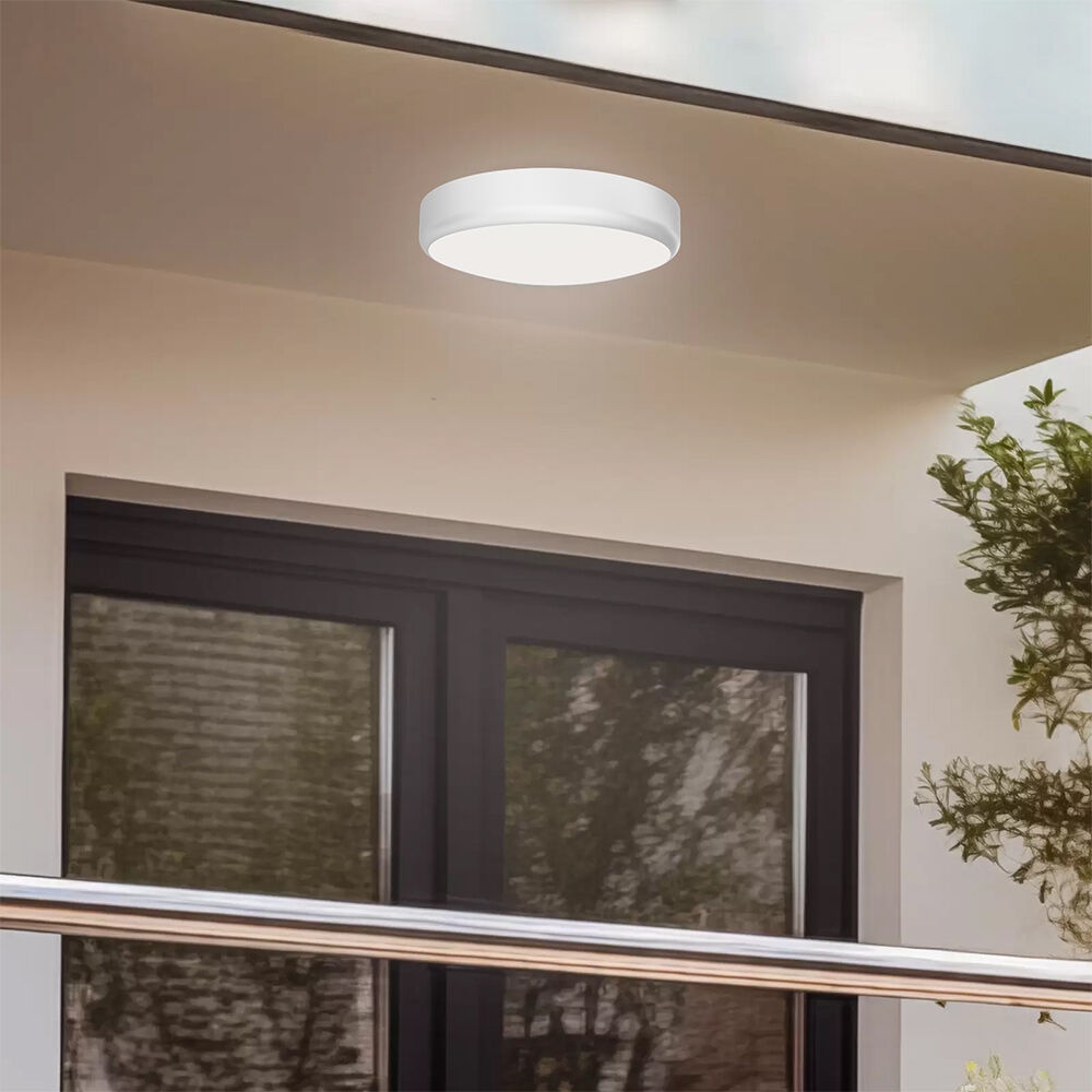 Plafoniera LED cu senzor, 20W, 2000lm, IP54, lumina calda/neutra/rece (3000-6500 K), alba, Braytron - 1 | YEO