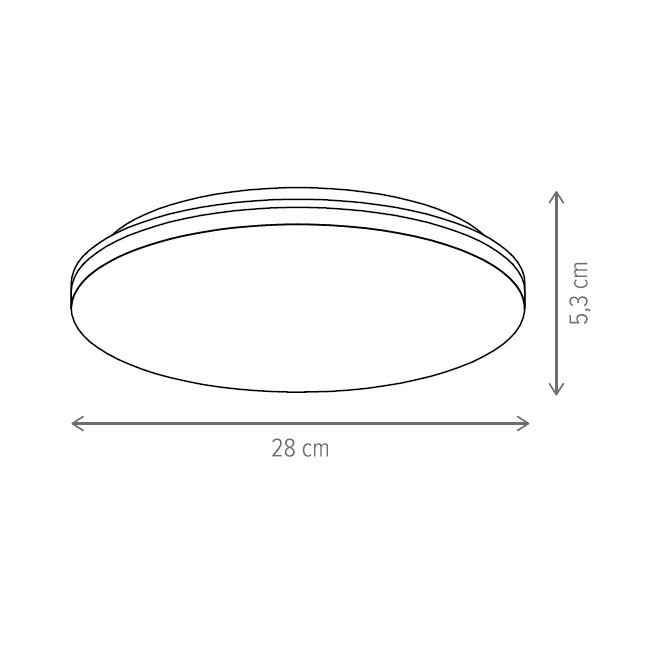 Plafoniera LED Full KL151009, 18W, 1530lm, lumina calda+neutra+rece, IP20, alba, Klausen