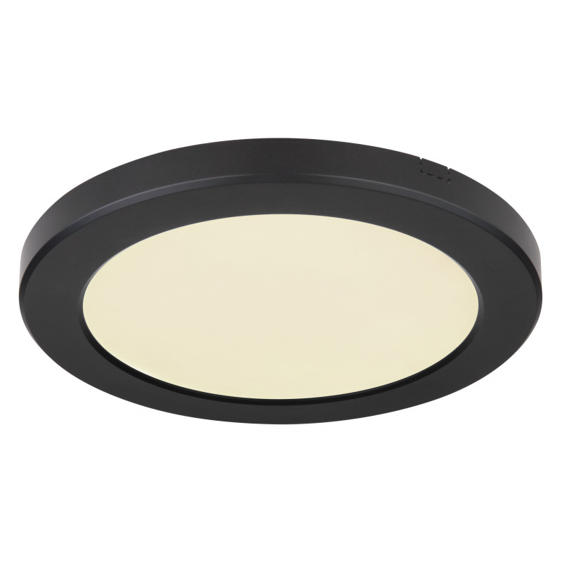 Plafoniera LED Lasse 12379-18B, 18W, 1500lm, lumina calda+neutra+rece, IP20, neagra, Globo Lighting