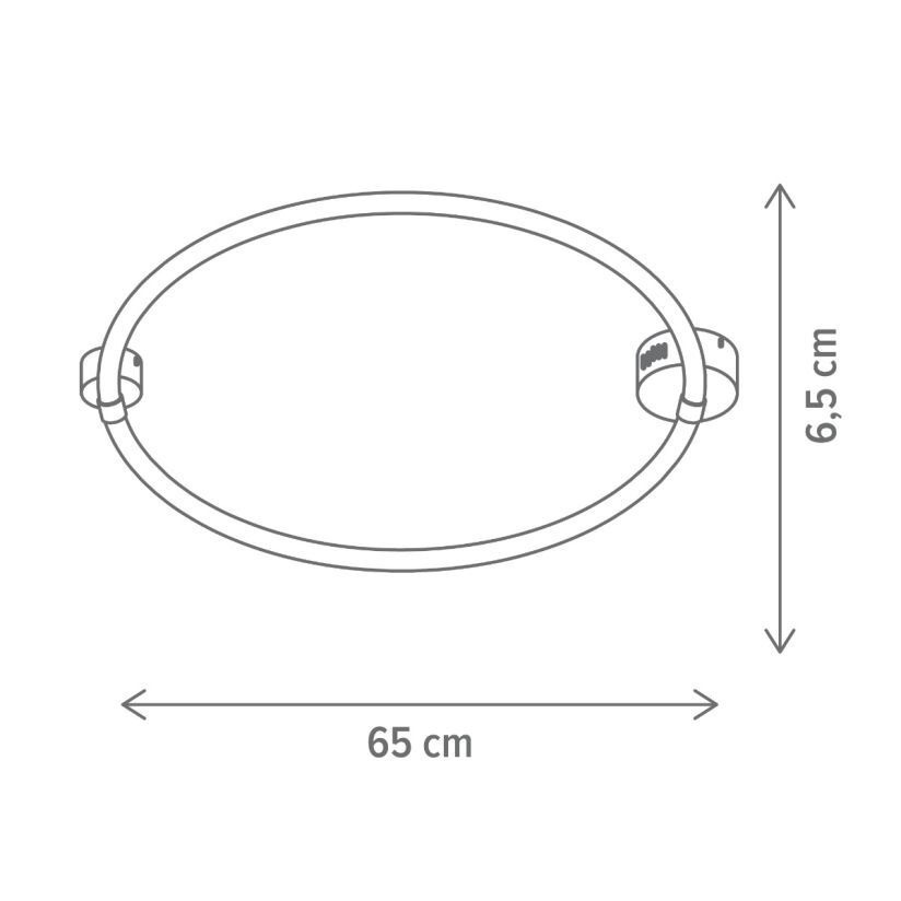 Plafoniera LED Smart Fiora, 32W, lumina calda/neutra/rece, alba, Klausen - imagine 4