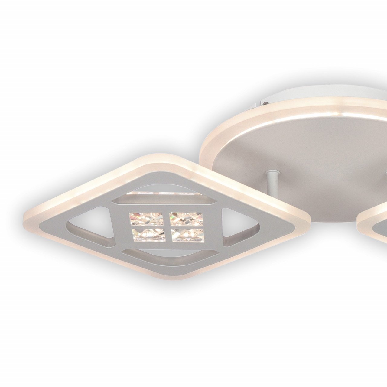 Plafoniera LED Smart Maros KL151042, dimabila, cu telecomanda, 49W, 4000lm, lumina calda+neutra+rece, IP20, alba, Klausen