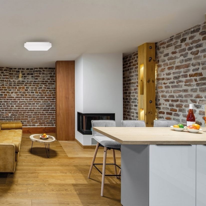 Plafoniera LED Tetra, 18W, lumina calda/neutra/rece, IP54, alba, Klausen - imagine 4