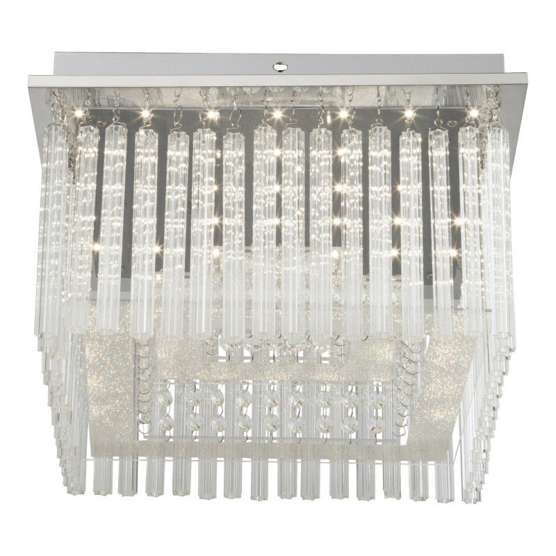 Plafoniera LED Vince 68567-21, 21W, 1860lm, lumina neutra, IP20, crom+transparenta, Globo Lighting - 1 | YEO