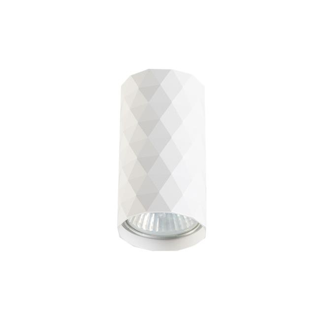 Plafoniera rotunda Glamour, GU10, alba, design triunghiular, Masterled
