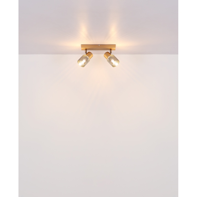 Plafoniera Satella, 2xE14, metal, sticla fumurie, Globo Lighting - imagine 5