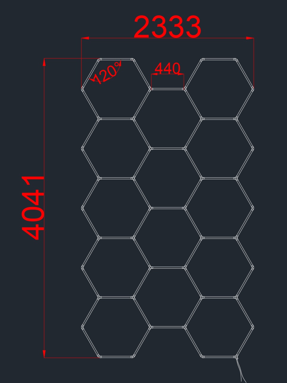 Sistem LED Honeycomb 456W, lumina rece (6000 K), 54720 lm, Optonica - imagine 3