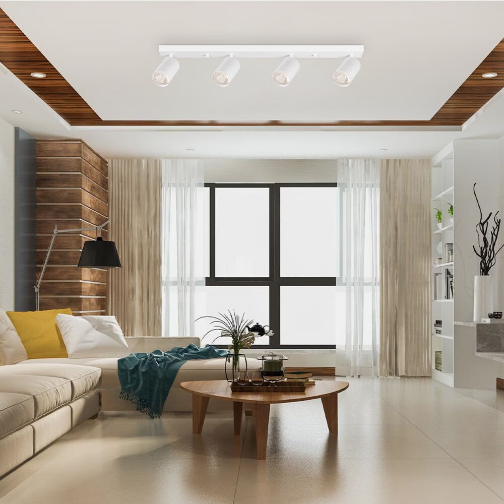 Spot aplicat 4xGU10 Beta, aluminiu, alb, IP20, Braytron - imagine 2