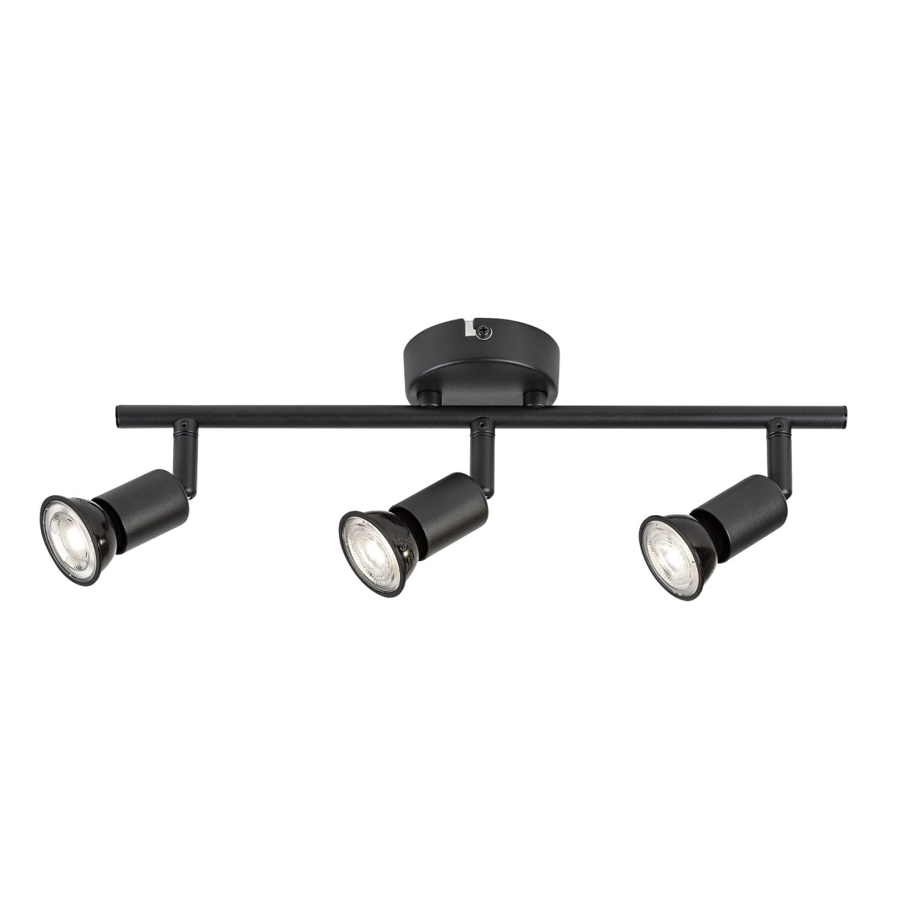 Spot aplicat Norton, 3xGU10, orientabil, IP20, negru mat, Rabalux