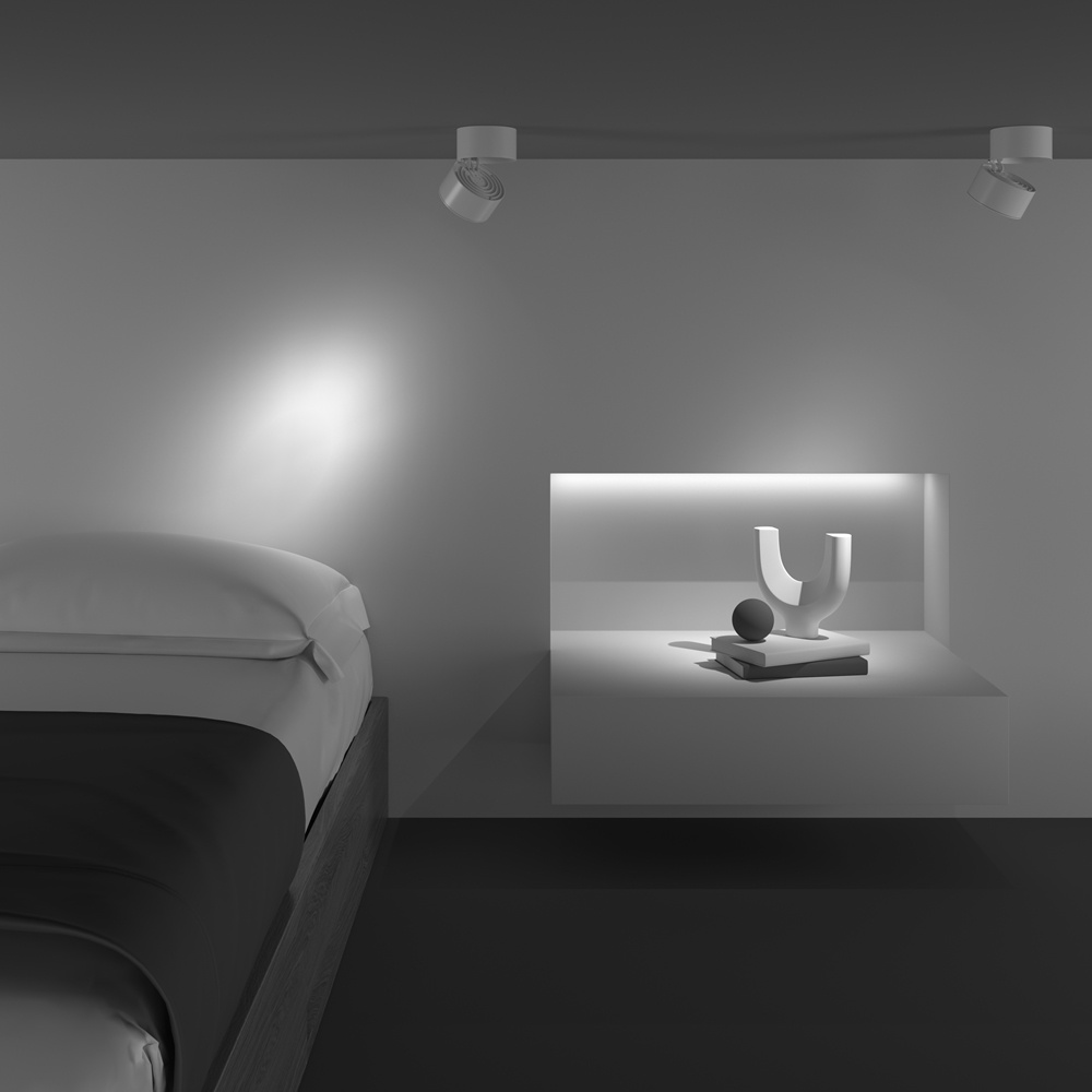 Spot aplicat Yin, 15W, lumina calda/neutra, alb, Maytoni - imagine 6