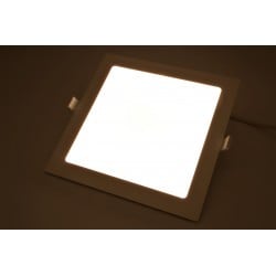 Spot LED 18W Incastrat, Patrat, Panasonic, 1350lm, Lumina Calda, Alb