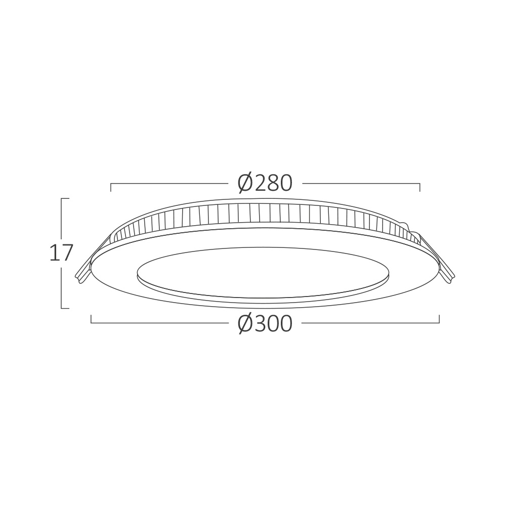 Spot LED 24W Incastrat, Rotund, Braytron, 2400lm, Lumina Calda+Neutra+Rece, Negru