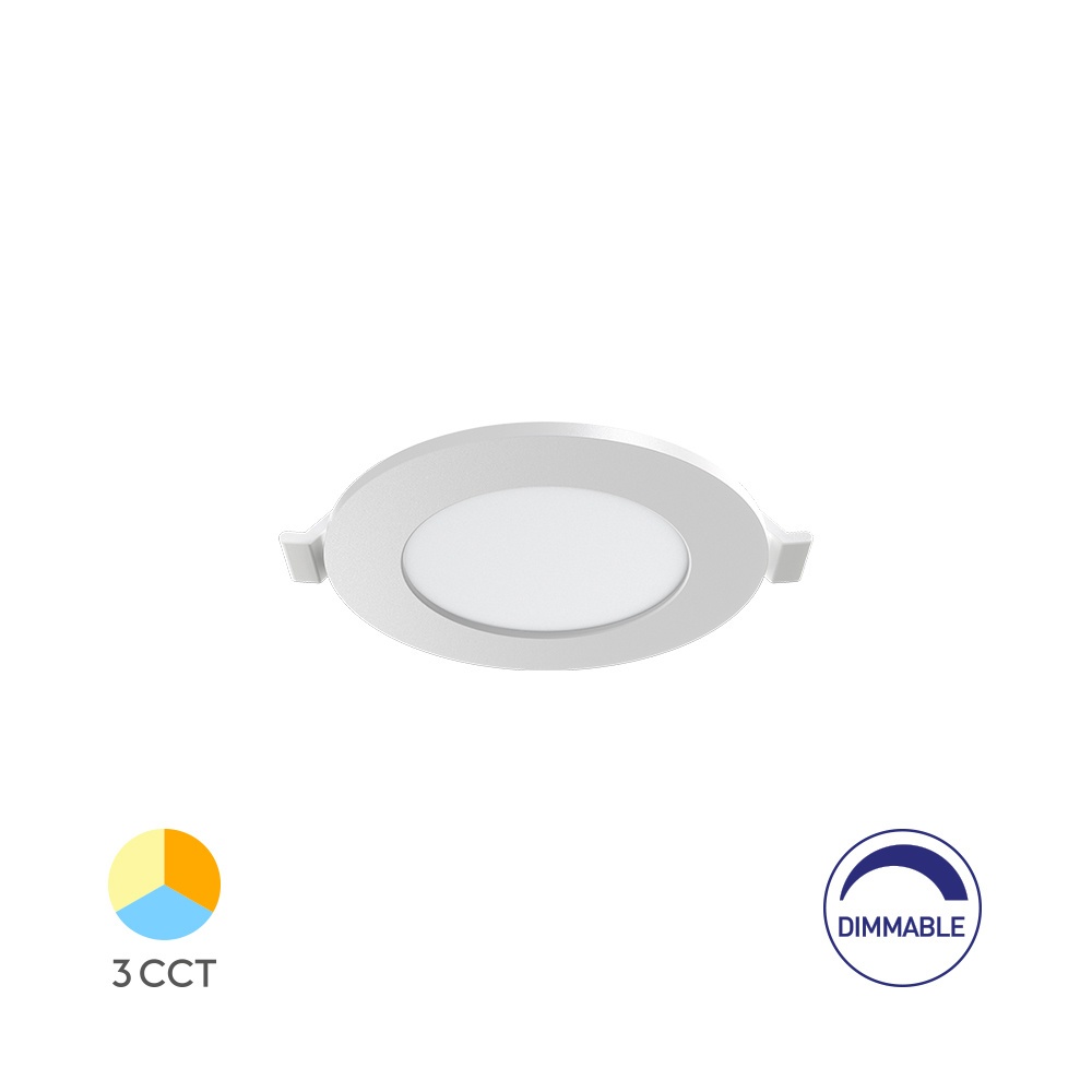 Spot LED 4W Incastrat, Rotund, Dimabil, Braytron, 280lm, Lumina Calda/Neutra/Rece, Alb