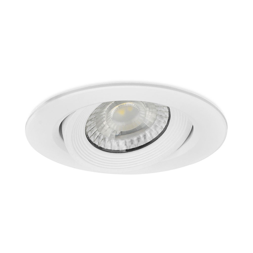 Spot LED 5W Incastrat, Rotund, Braytron, 400lm, Lumina Calda (3000K), Alb