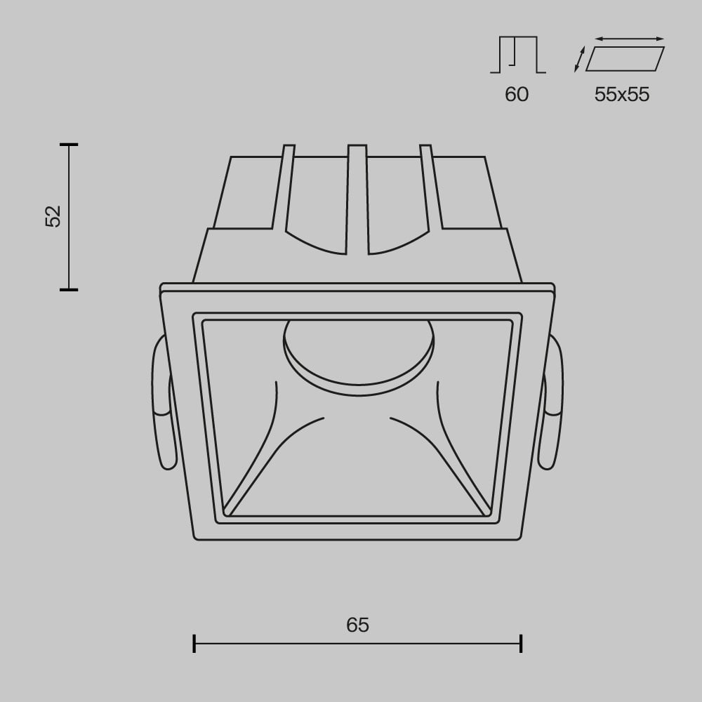 Spot LED Alfa DL043-01-10W4K-D-SQ-W, dimabil, 10W, 500lm, lumina neutra, IP20, alb, Maytoni