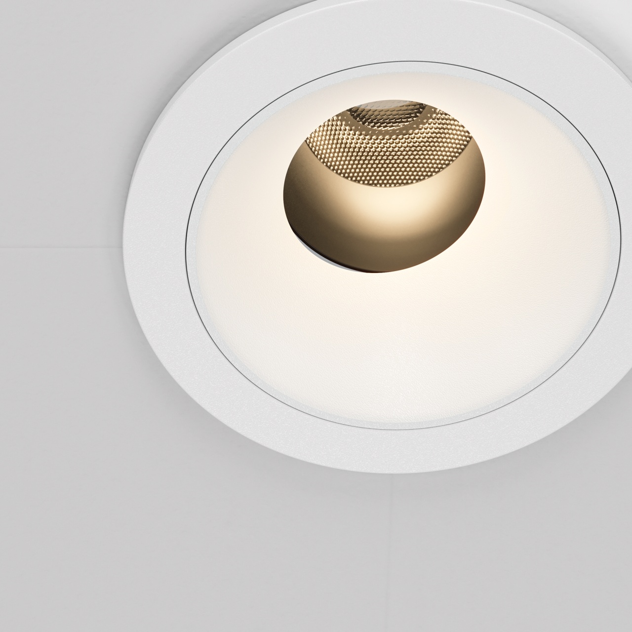 Spot LED DL057-7W3K-W, incastrat, 7W, 400lm, lumina calda, IP20, alb, Maytoni - 2 | YEO