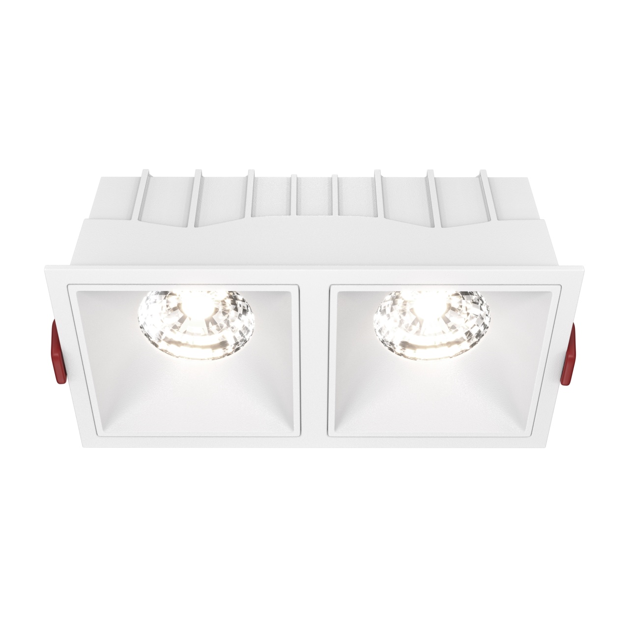 Spot LED incastrat Maytoni DL043-02-15W4K-SQ-W, 30W, 2500lm, 4000K, IP20, alb