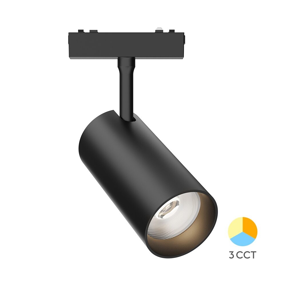 Spot LED pentru sina magnetica S20B-TRC060, 18W, 1580 lm, lumina calda/neutra/rece, negru, Braytron