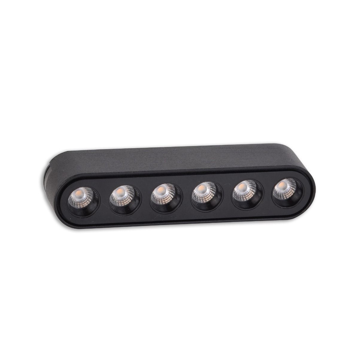 Spot LED pentru sina magnetica slim, liniar, 6W, lumina calda(3000 K), negru, 560 lm, Klausen