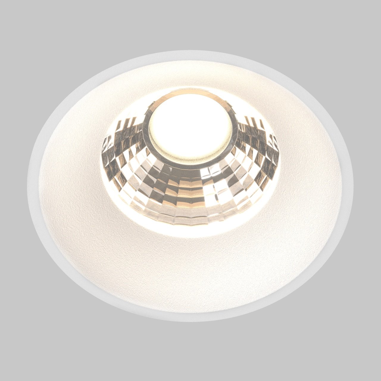 Spot LED Round DL058-12W3K-TRS-W, incastrat, 12W, 920lm, lumina calda, IP20, alb, Maytoni - 1 | YEO