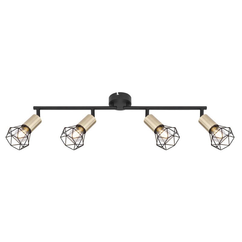 Spot Xara 54802S-4AB, orientabil, 4xE14, negru, IP20, Globo Lighting - 3 | YEO