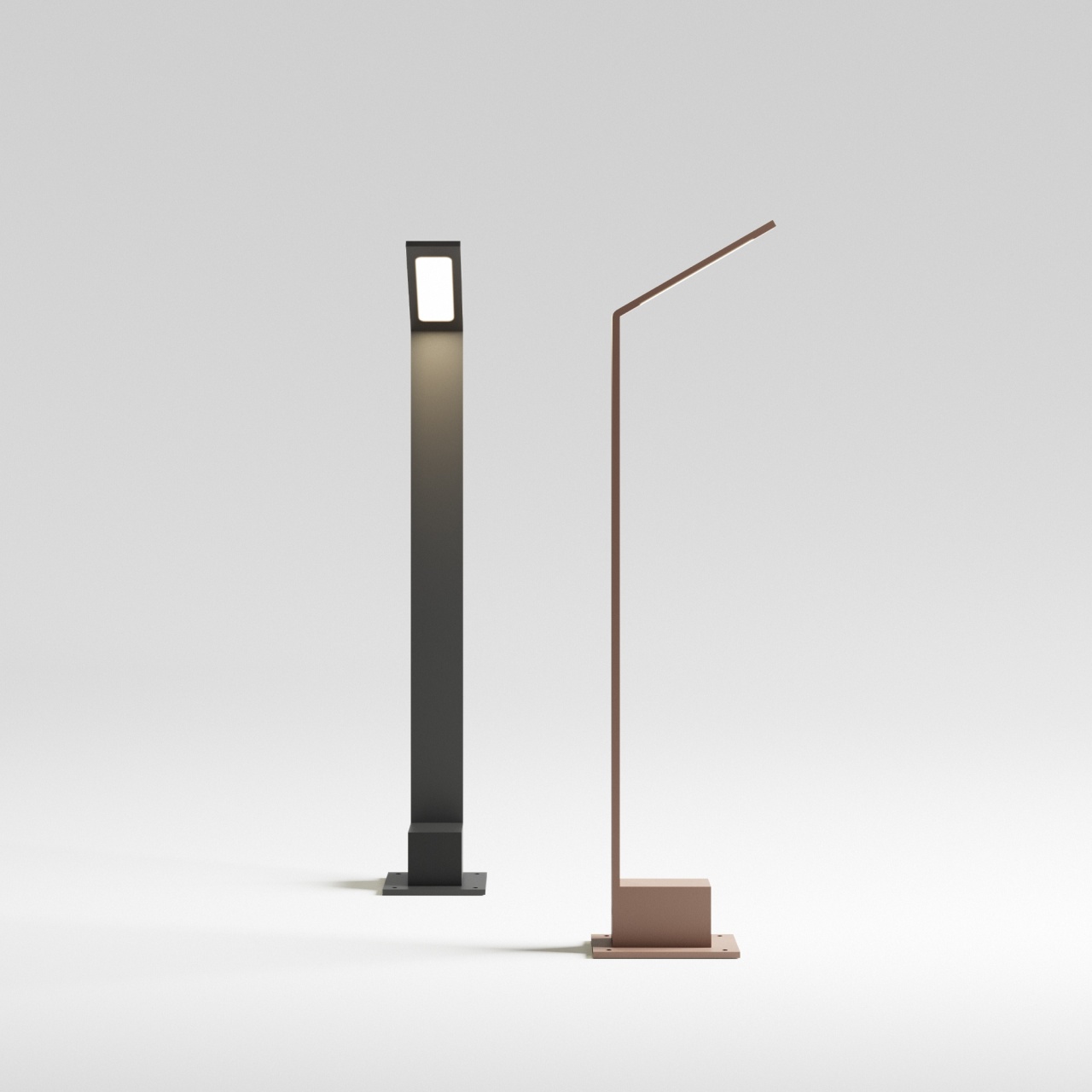 Stalp exterior LED Agos H60 6.5W, 560lm, lumina calda (3000 K), IP54, cafeniu, Ideal Lux - imagine 3