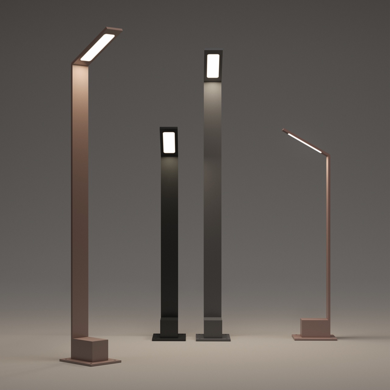 Stalp exterior LED Agos H80, 6.5W, 560lm, lumina calda (3000 K), IP54, cafeniu, Ideal Lux - imagine 8