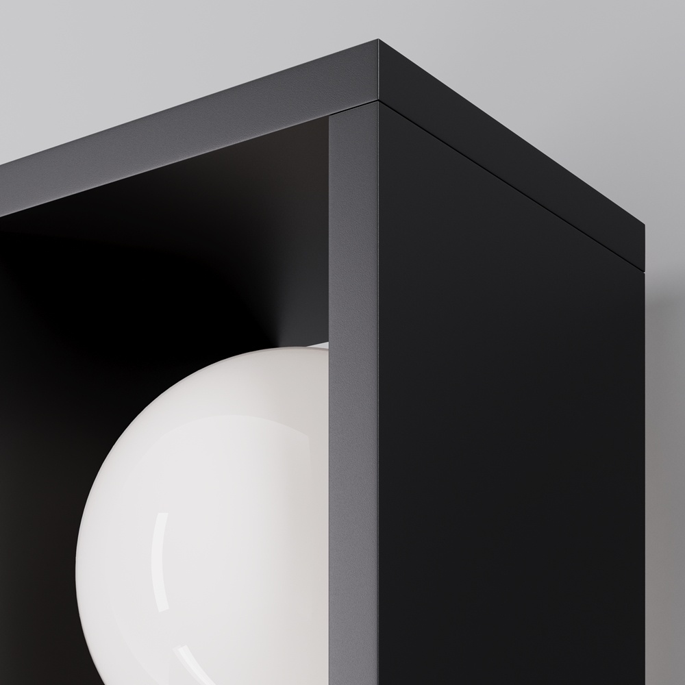 Stalp exterior Slate, 10W, lumina calda (3000K), IP65, grafit, Maytoni - imagine 2