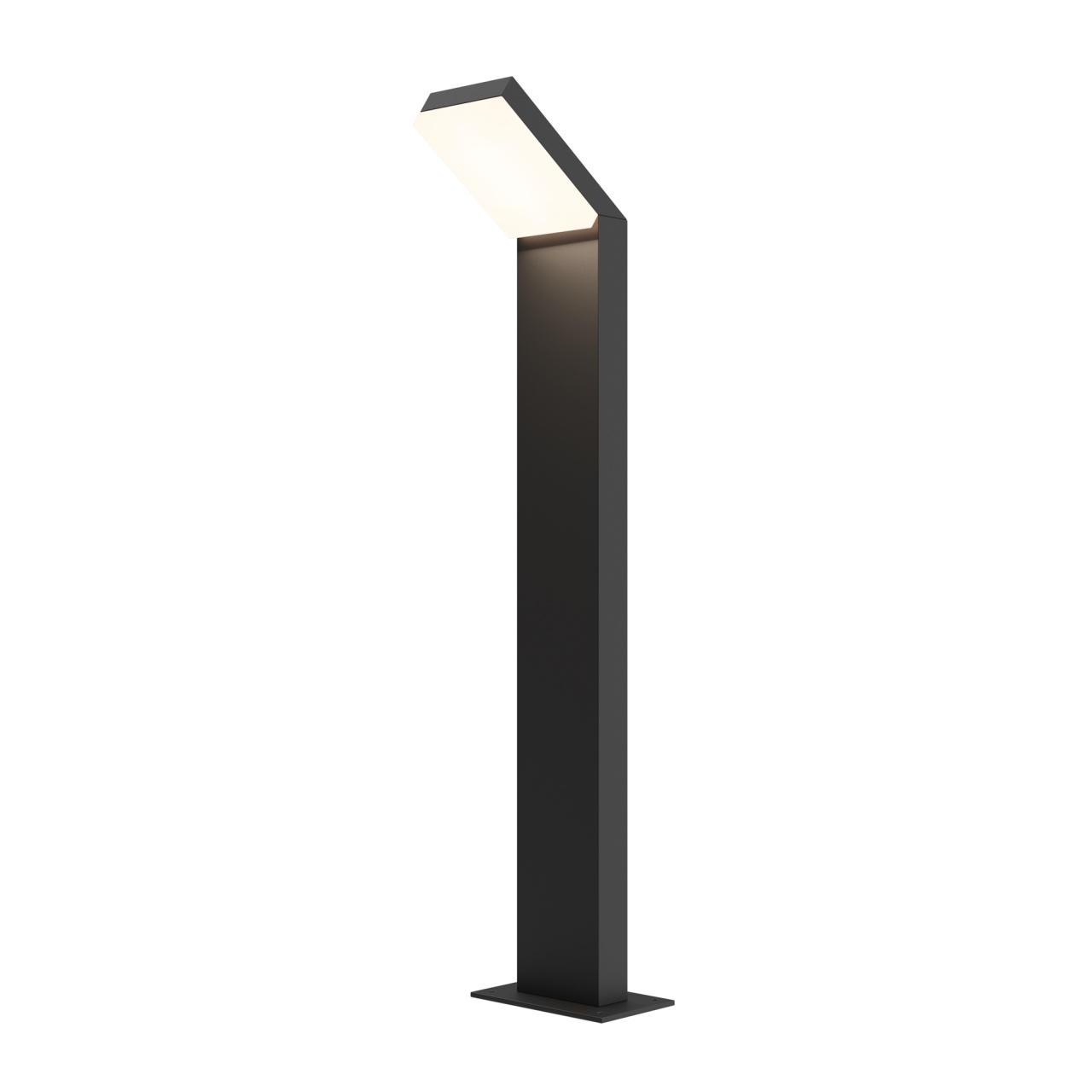 Stalp pentru exterior LED Paso O595FL-L12B3K, 12W, 660lm, lumina calda, IP54, negru, Maytoni