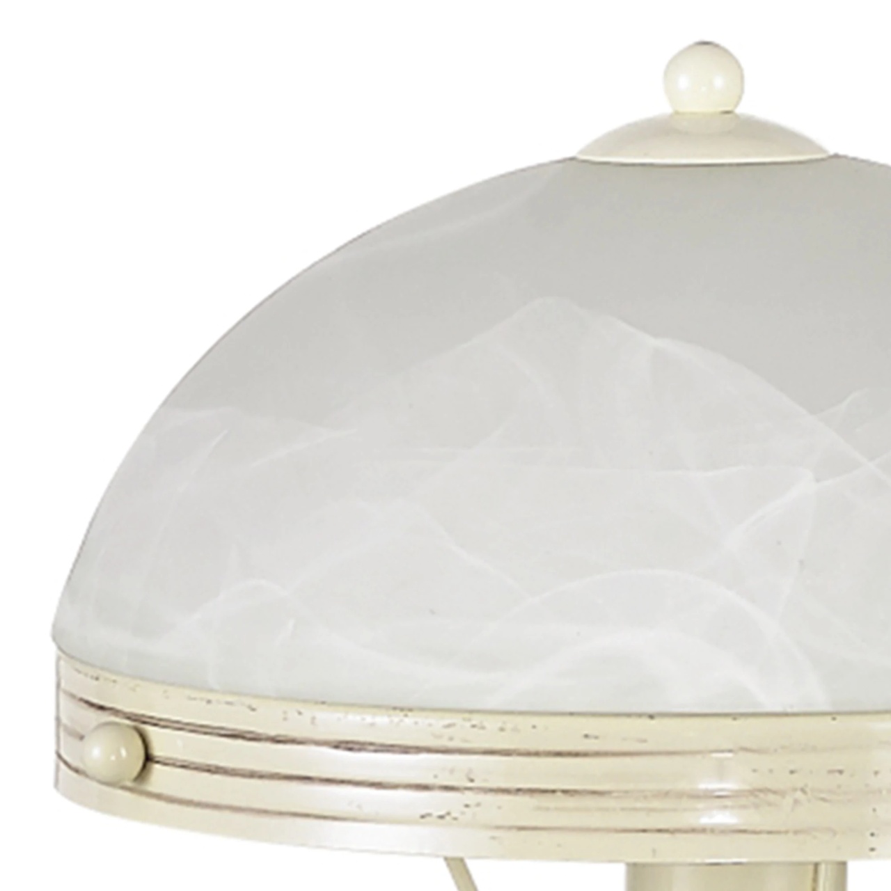 Veioza Vicenza KL6189, 1xE27, alb antic, metal + sticla, stil clasic elegant, Klausen - imagine 4