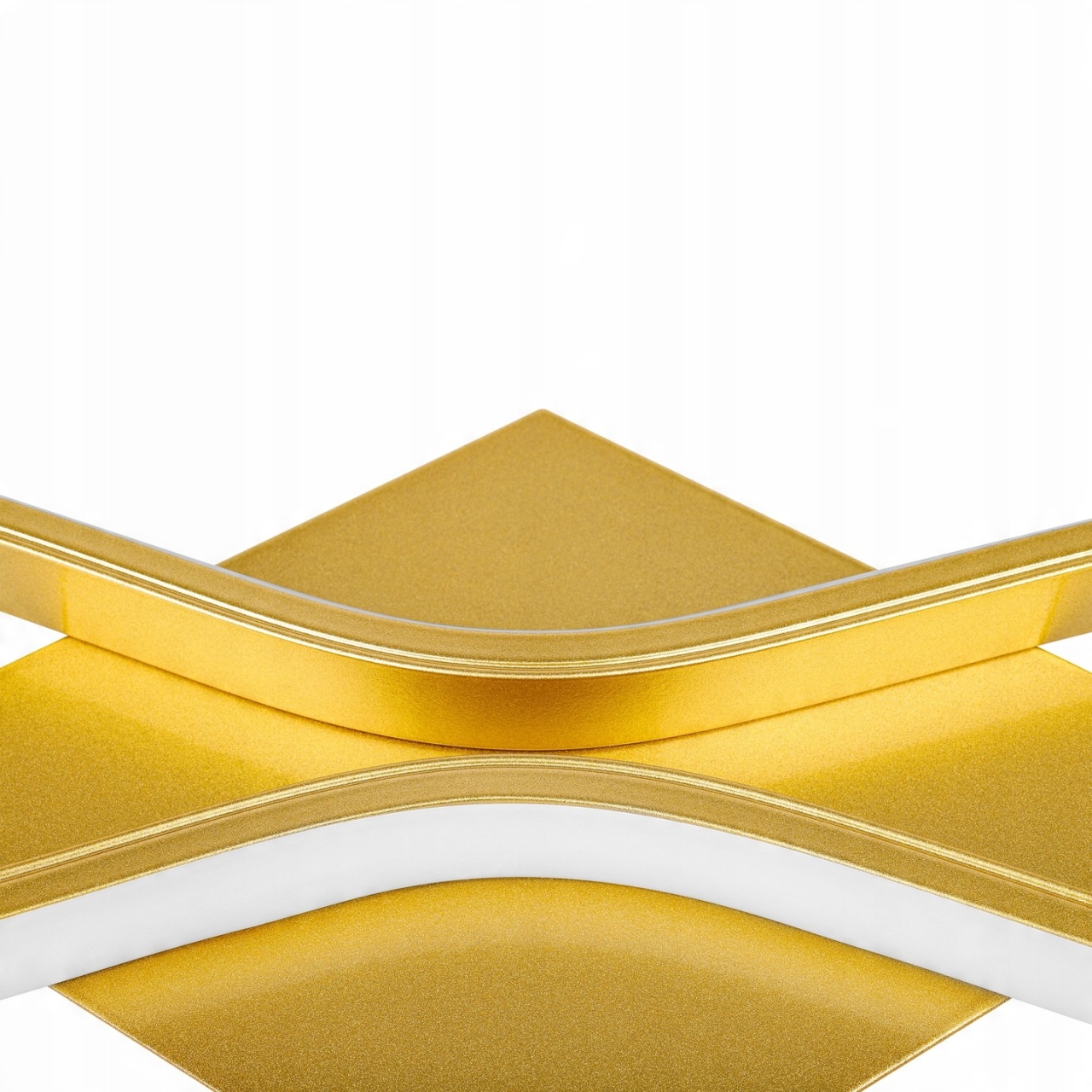 Aplica de perete LED Bramis, design ondulat, 22W, 78cm, lumina neutra (4000 K), aurie, Masterled - 2 | YEO