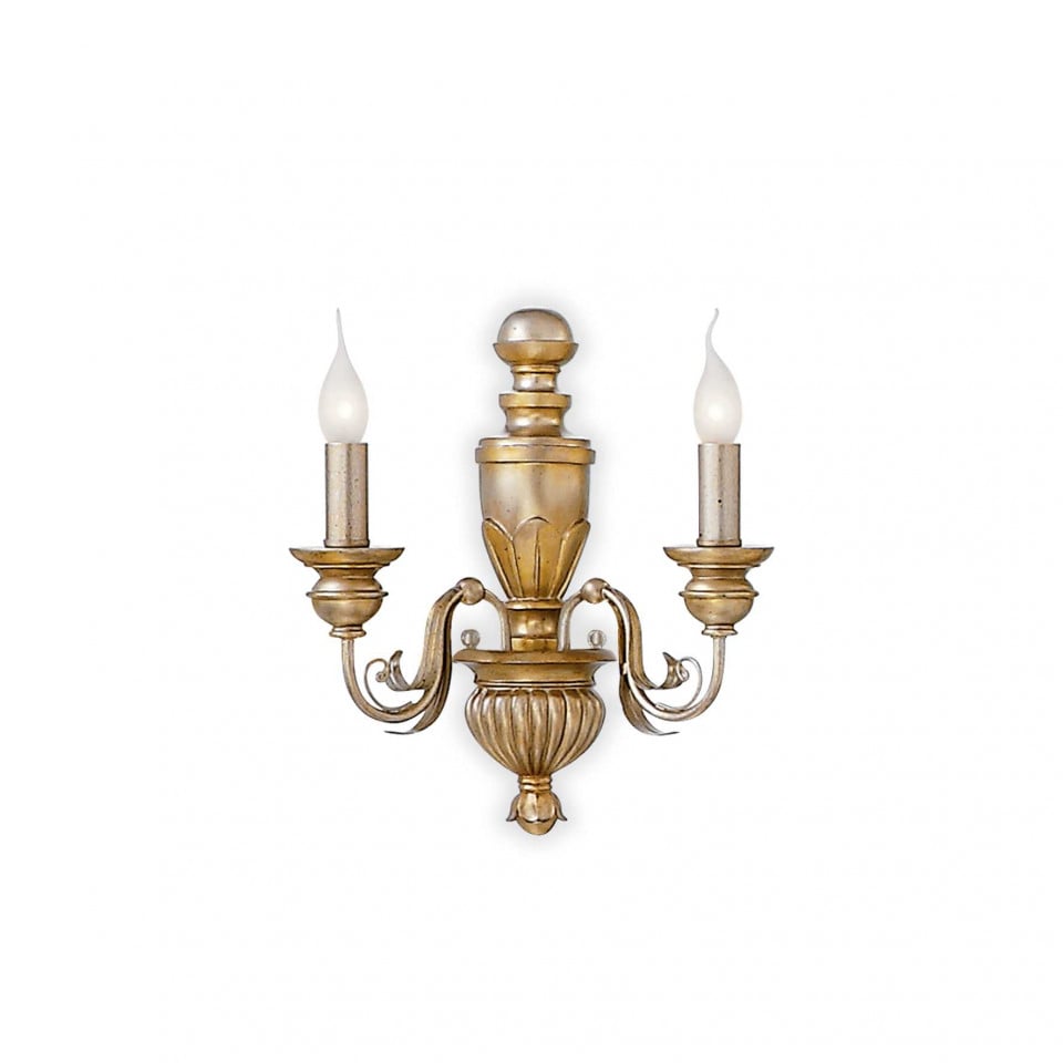 Aplica Firenze 020846, 2xE14, aurie, IP20, Ideal Lux