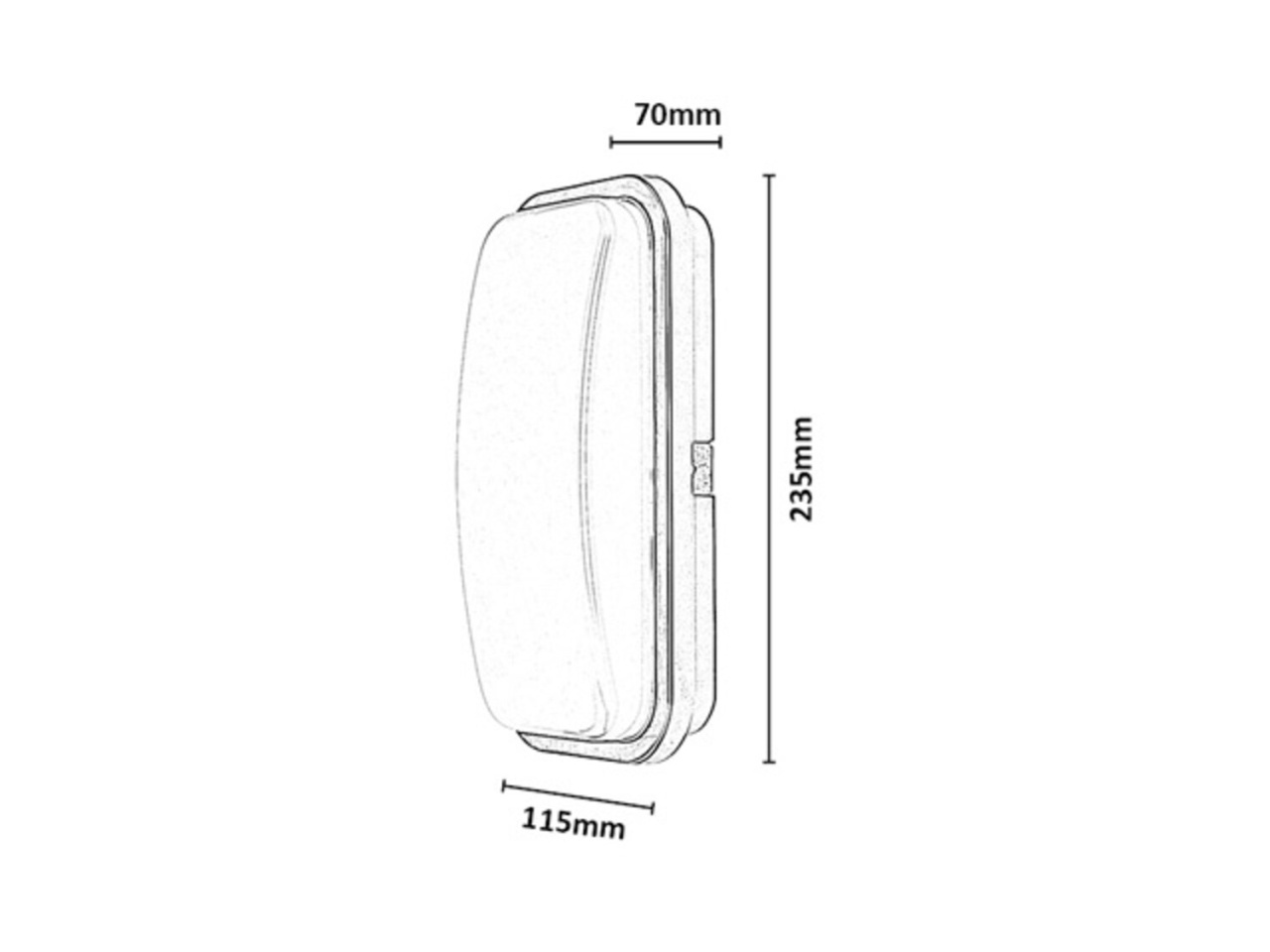 Aplica LED exterior Orlun, 15W, 1410 lm, lumina neutra (4000 K), IP65, neagra, Rabalux - Imagine 8