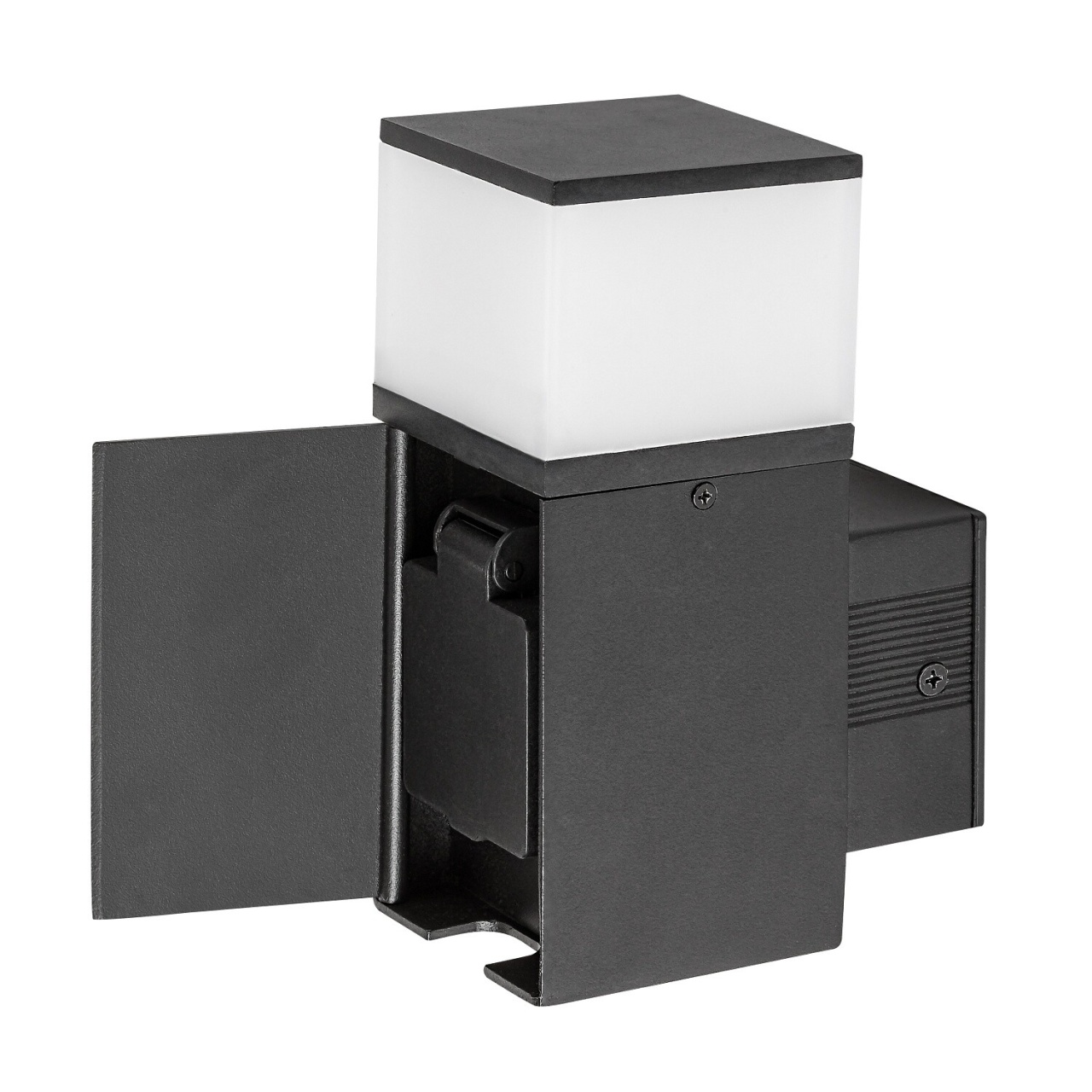 Aplica LED exterior Russet cu priza integrata, 10W, 350 lm, lumina neutra (4000 K), IP44, neagra, Rabalux - Imagine 7