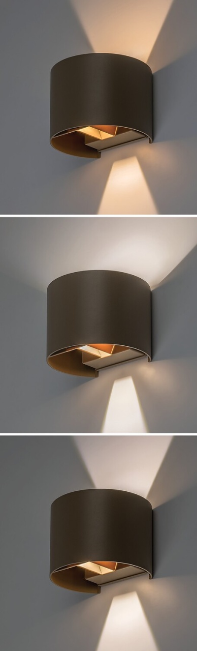 Aplica LED exterior Virna, 5W, 420 lm, lumina calda/neutra/rece, IP54, gri-bej, Rabalux - Imagine 4
