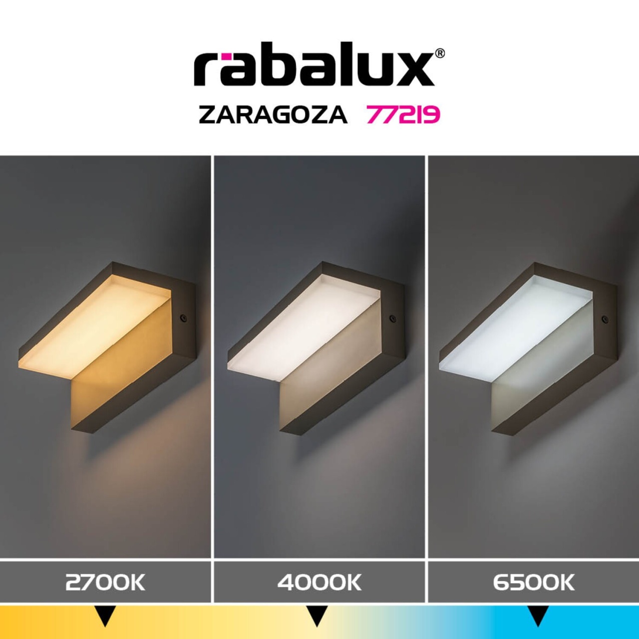 Aplica LED exterior Zaragoza, 9W, 830 lm, lumina calda/neutra/rece, IP54, gri-bej, Rabalux - Imagine 11