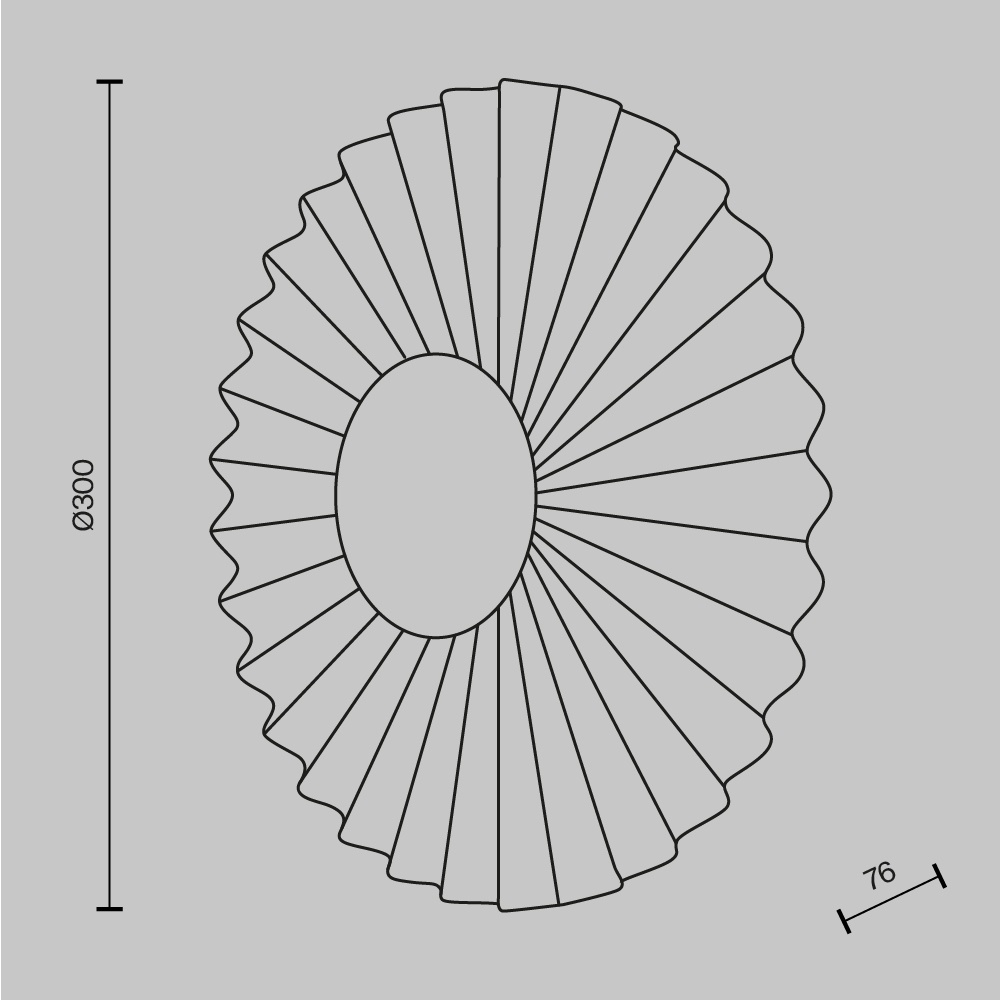 Aplica LED Fiore MOD233WL-L11BS3K, 7W, 510lm, lumina calda, IP20, aurie+transparenta, Maytoni