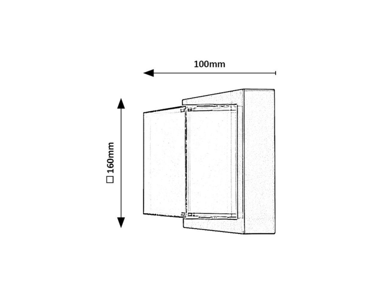 Aplica patrata exterior LED Durbe, 10W, RGB, lumina calda/neutra/rece, IP54, Rabalux - imagine 10